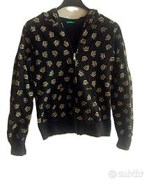 Felpa Benetton con cappuccio logo Corone 13/14 A