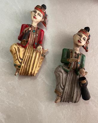 Coppia di musicista birmani