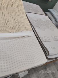 Rete con 2 materassi Marion in lattice sfoderabili