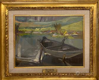 Quadro olio su tavola telata di ENRICO CAROZZI