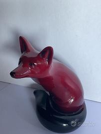Royal Doulton porcellana volpe flambè