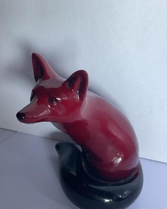 Royal Doulton porcellana volpe flambè