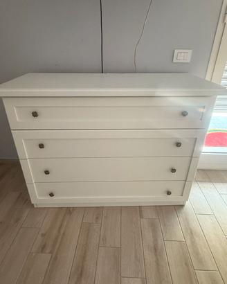 CASSETTIERA SHABBY CHIC BIANCA