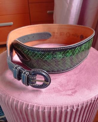 cintura Felisi vera pelle colore verde 