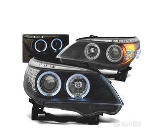 FARI BMW E60 E61 03-07 LED OCCHI ANGEL NERI