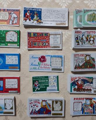 N. 468 Biglietti Lotteria Gratta e Vinci  d'epoca