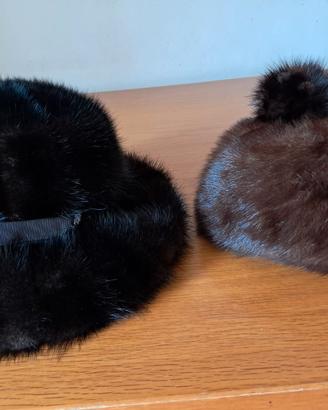 2 cappelli di visone