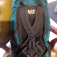 Zaino verde. marca ACS. Originale. 