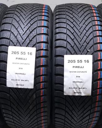 4 GOMME 205 55 16 PIRELLI BR1553