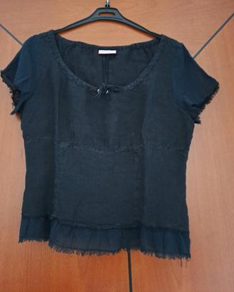 Camicia Max&Co. in lino nera tg.42