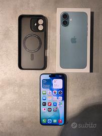 Apple iPhone 16 Plus verde 128 Gb  + cover