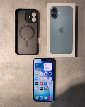 Apple iPhone 16 Plus verde 128 Gb  + cover