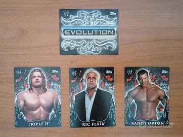 4 Topps WWE trading cards 2005