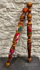 Matite giganti in legno dipinte a mano