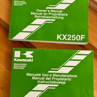 Manuale uso e manutenzione Kawasaki kx 250 F 2009