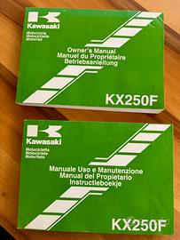 Manuale uso e manutenzione Kawasaki kx 250 F 2009