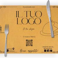 "20tipici" Tovagliette di Carta Paglia Monouso