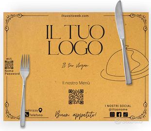 "20tipici" Tovagliette di Carta Paglia Monouso