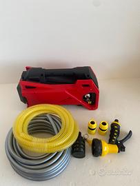 Pompa a batteria acqua con tubi e raccordi