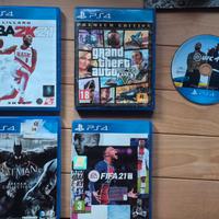 giochi PlayStation 4 fifa, batman, nba, gta 5, ufc