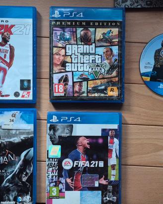 giochi PlayStation 4 fifa, batman, nba, gta 5, ufc