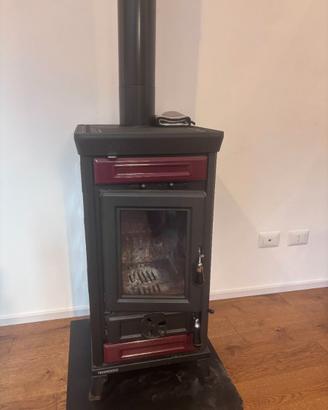 STUFA A LEGNA SOFIA BORDEAUX THERMOROSSI 7,5 kw