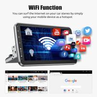 Stereo auto autoradio android gps 1 din 10 pollici