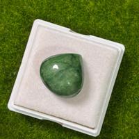 Smeraldo Naturale 26.00 Ct taglio pera Cabochon