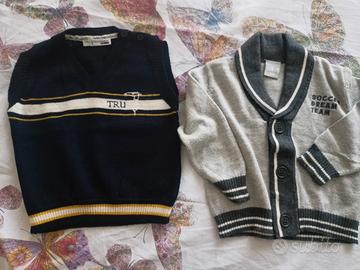 gilet in maglia e golfino