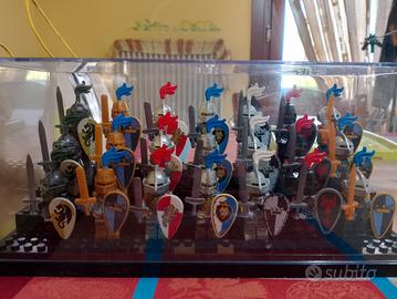 7 minifigure compatibili lego soldati medievali 