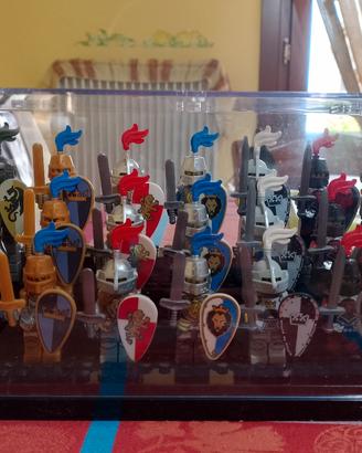 7 minifigure compatibili lego soldati medievali 