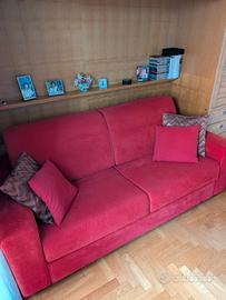 divano letto in tessuto 