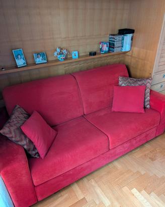 divano letto in tessuto 