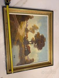 Dipinto Olio su Tela - Paesaggio Rurale