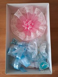 3 Fiocchi nascita maschio e femmina