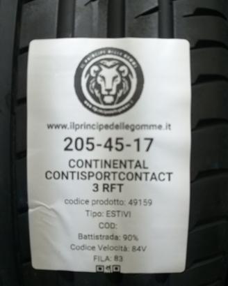2 GOMME 205 45 17 CONTINENTAL A49159