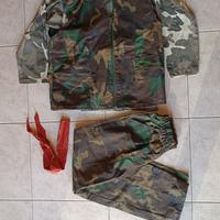 Costume Carnevale Militare - unisex 7/8 anni