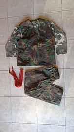 Costume Carnevale Militare - unisex 7/8 anni