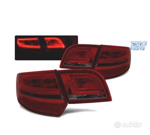 FANALI A LED PER AUDI A3 8P SPORTBACK 04-08 ROSSO 