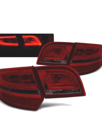 FANALI A LED PER AUDI A3 8P SPORTBACK 04-08 ROSSO 