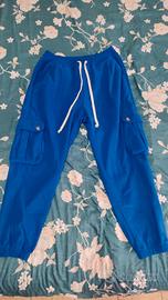 pantalone blu elettrizzato 