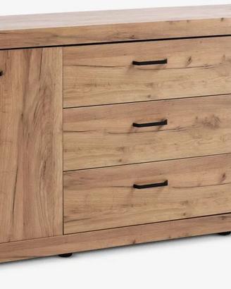 nuovo mobile credenza in rovere 2 ante 3 cassetti