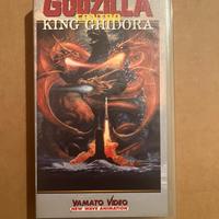 Vhs videocassetta Godzilla contro King Ghidora