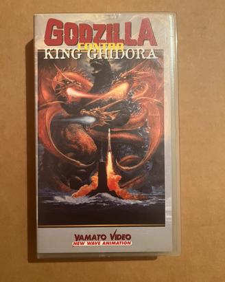 Vhs videocassetta Godzilla contro King Ghidora