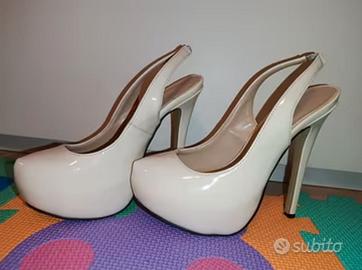 Décolleté bianche avorio n 36