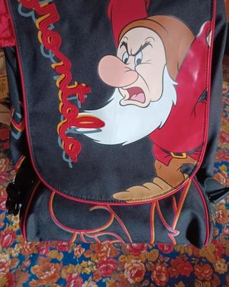  ZAINO + ASTUCCIO NUOVO DISNEY BRONTOLO 