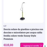 doccia solare esterno