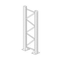 Scaffale portapallet - H.mt.3,90