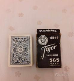 Mazzo 52 carte da gioco dorso blu TIGER-Cina