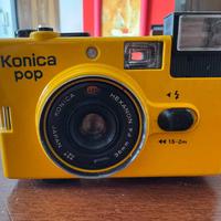 Konica Pop 35mm Fotocamera Gialla